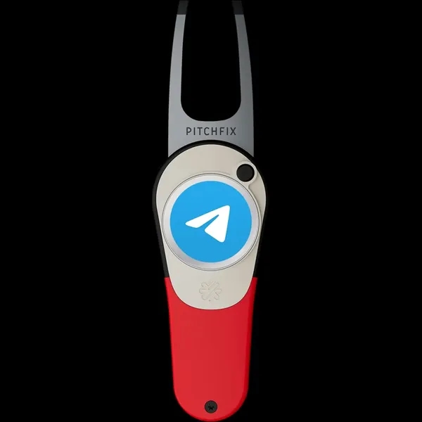 Divot tool with switchblade function and customizable magnetic ball marker.... from ASI 57653 Gold Bond