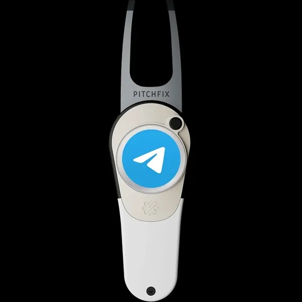 Divot tool with switchblade function and customizable magnetic ball marker.... from ASI 57653 Gold Bond