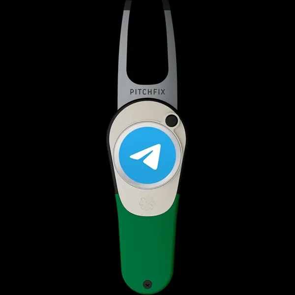 Divot tool with switchblade function and customizable magnetic ball marker.... from ASI 57653 Gold Bond