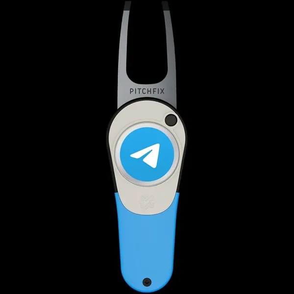 Divot tool with switchblade function and customizable magnetic ball marker.... from ASI 57653 Gold Bond