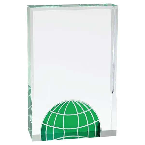 5" x 1" x 7" Globe freestanding acrylic award with 1/8"... from ASI 74601 Calico