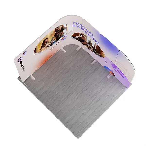 10'wx8'h MagLock L-Shape Booth Display Kit E, lightweight frame, full color... from ASI 49891 Discount Marketing Products / DMP