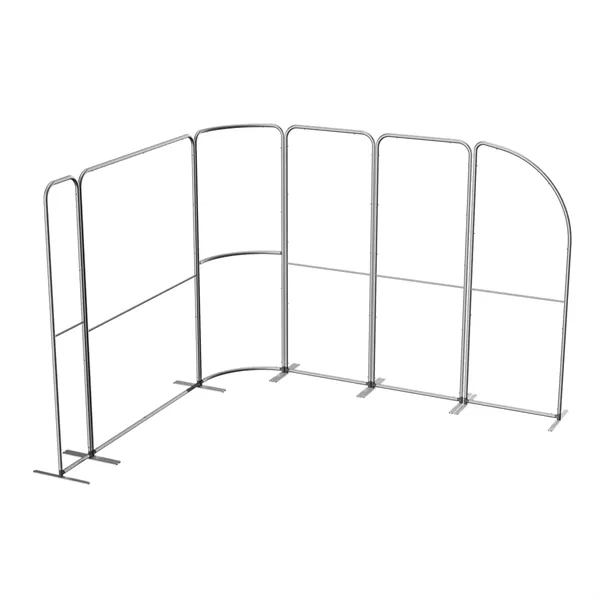 10'wx8'h MagLock L-Shape Booth Display Kit E, lightweight frame, full color... from ASI 49891 Discount Marketing Products / DMP