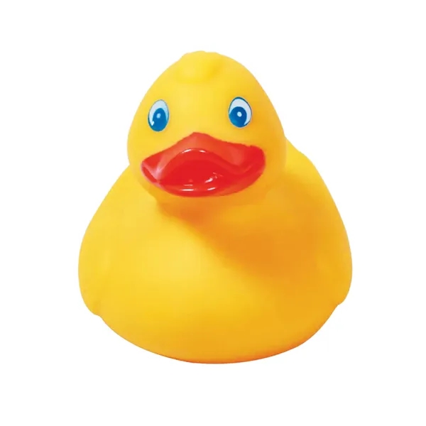 Medium yellow rubber duck with pad printed graphics.... from ASI 79530 Prime Line