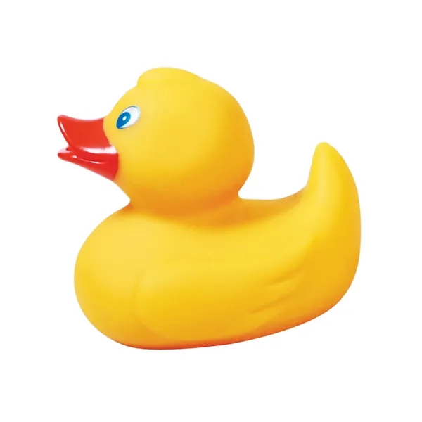 Medium yellow rubber duck with pad printed graphics.... from ASI 79530 Prime Line