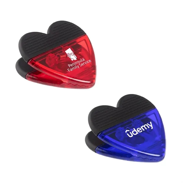 Heart shape fridge magnet clip plus 1 color pad print on... from ASI 37218 Athena Promo (tm)