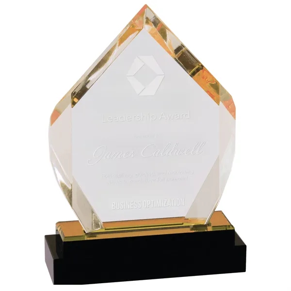 5" x 1 3/4" x 7" acrylic diamond-shaped faceted award on... from ASI 74601 Calico