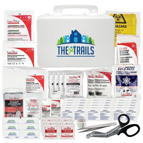 99 piece hard-shell First Aid Kit is wall-mountable and built for... from ASI 46170 Compass Industries Inc