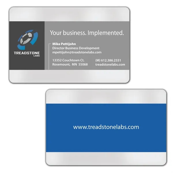 Leave a lasting impression with clear cards!... from ASI 42393 Budgetcard Inc