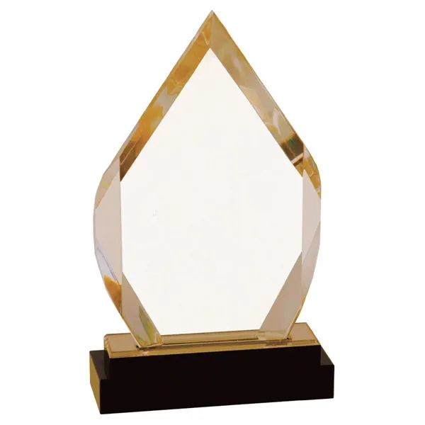 5" x 1 3/4" x 8" acrylic diamond-shaped faceted trophy on... from ASI 74601 Calico