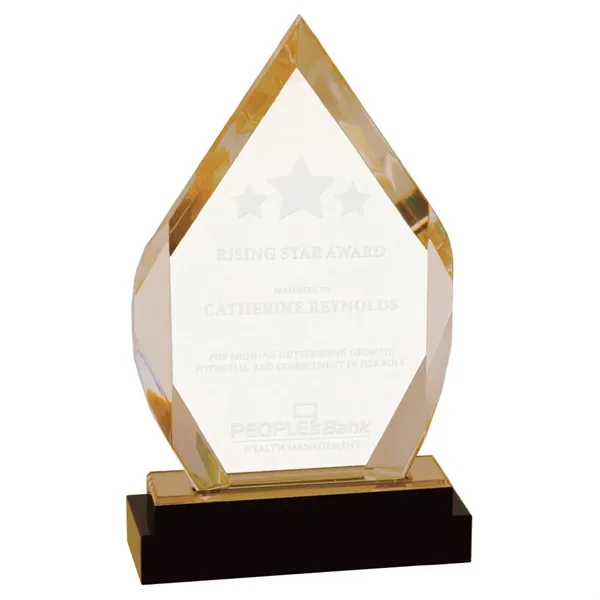 5" x 1 3/4" x 8" acrylic diamond-shaped faceted trophy on... from ASI 74601 Calico