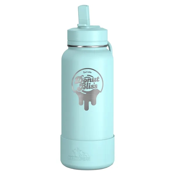 32 oz. double wall insulated stainless steel bottle with lid, built-in... from ASI 57653 Gold Bond