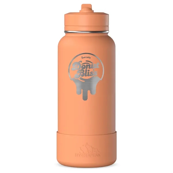 32 oz. double wall insulated stainless steel bottle with lid, built-in... from ASI 57653 Gold Bond