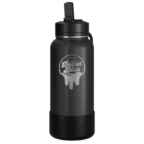 32 oz. double wall insulated stainless steel bottle with lid, built-in... from ASI 57653 Gold Bond