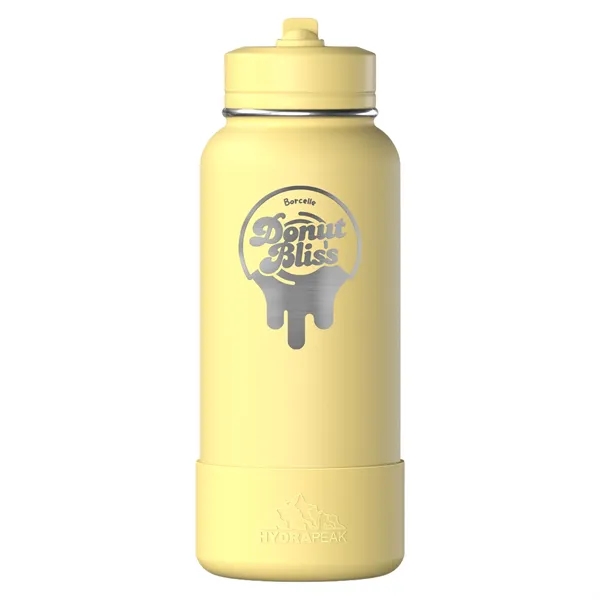 32 oz. double wall insulated stainless steel bottle with lid, built-in... from ASI 57653 Gold Bond