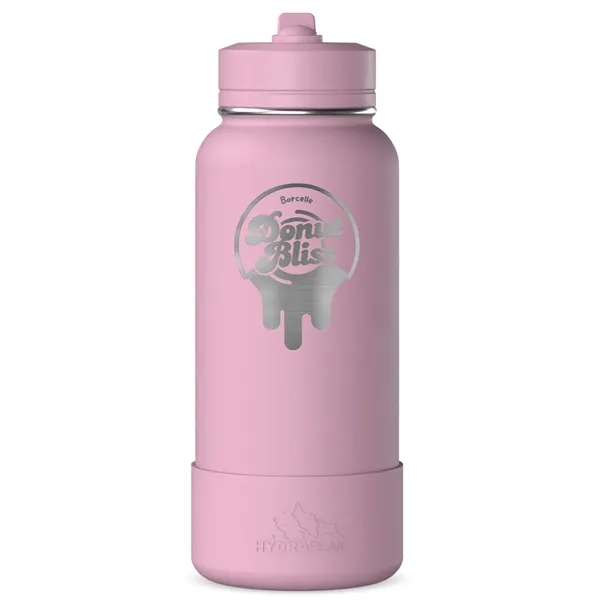 32 oz. double wall insulated stainless steel bottle with lid, built-in... from ASI 57653 Gold Bond