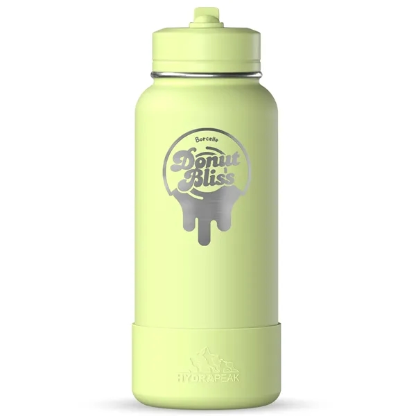 32 oz. double wall insulated stainless steel bottle with lid, built-in... from ASI 57653 Gold Bond