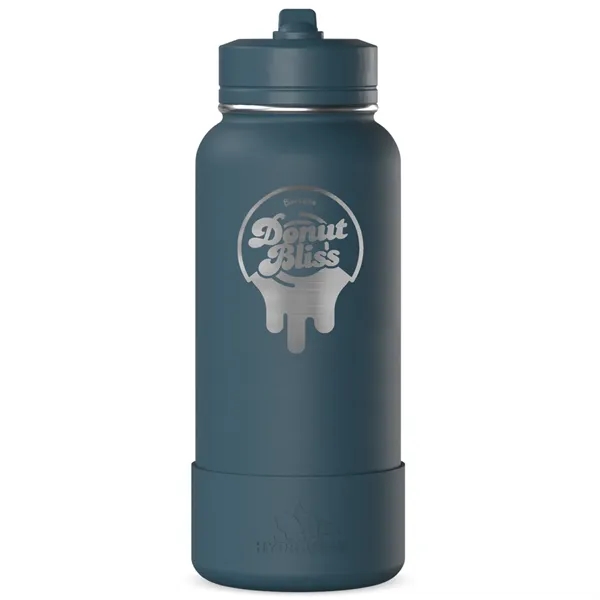 32 oz. double wall insulated stainless steel bottle with lid, built-in... from ASI 57653 Gold Bond
