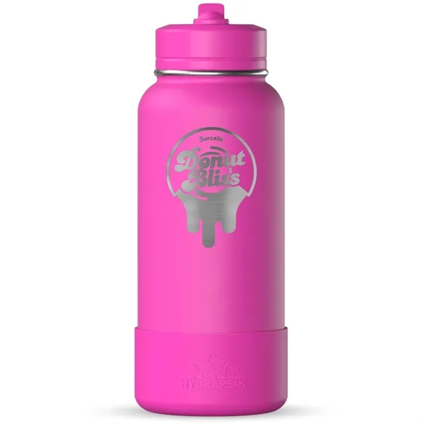 32 oz. double wall insulated stainless steel bottle with lid, built-in... from ASI 57653 Gold Bond