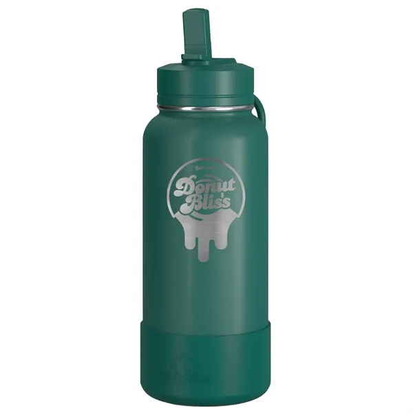 32 oz. double wall insulated stainless steel bottle with lid, built-in... from ASI 57653 Gold Bond