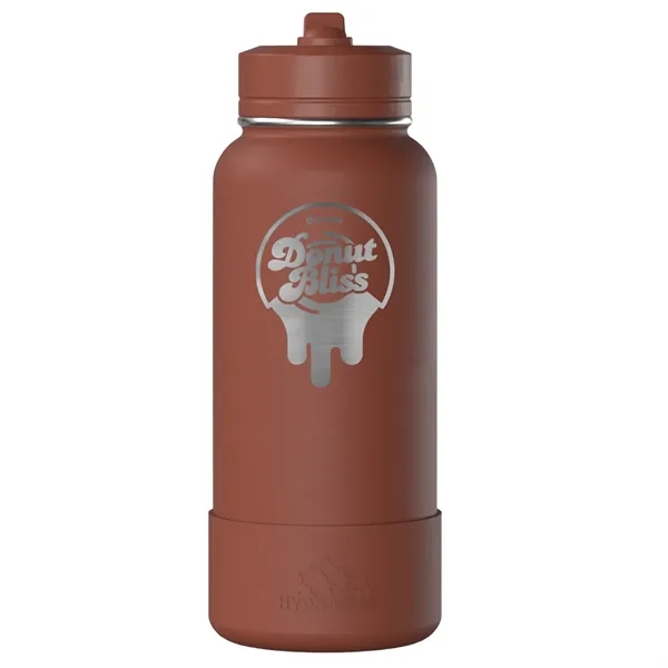 32 oz. double wall insulated stainless steel bottle with lid, built-in... from ASI 57653 Gold Bond