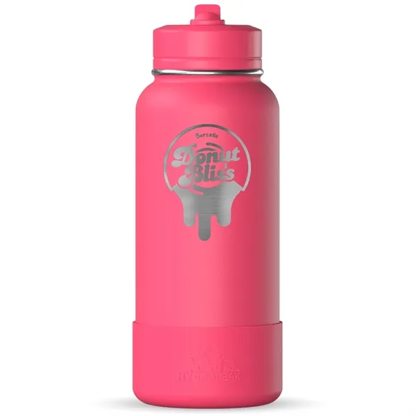32 oz. double wall insulated stainless steel bottle with lid, built-in... from ASI 57653 Gold Bond