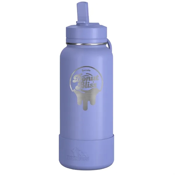 32 oz. double wall insulated stainless steel bottle with lid, built-in... from ASI 57653 Gold Bond