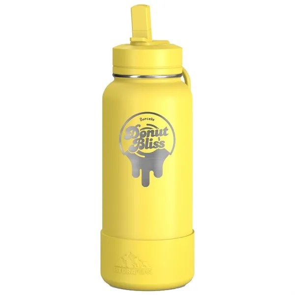 32 oz. double wall insulated stainless steel bottle with lid, built-in... from ASI 57653 Gold Bond