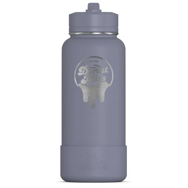 32 oz. double wall insulated stainless steel bottle with lid, built-in... from ASI 57653 Gold Bond