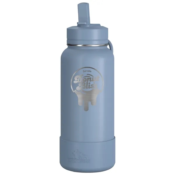 32 oz. double wall insulated stainless steel bottle with lid, built-in... from ASI 57653 Gold Bond