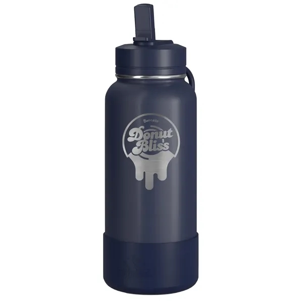 32 oz. double wall insulated stainless steel bottle with lid, built-in... from ASI 57653 Gold Bond