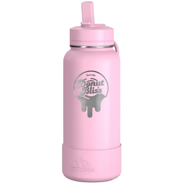 32 oz. double wall insulated stainless steel bottle with lid, built-in... from ASI 57653 Gold Bond