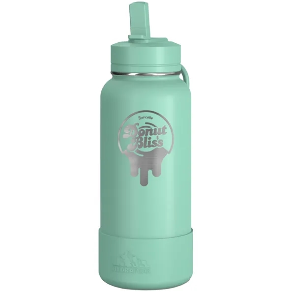 32 oz. double wall insulated stainless steel bottle with lid, built-in... from ASI 57653 Gold Bond