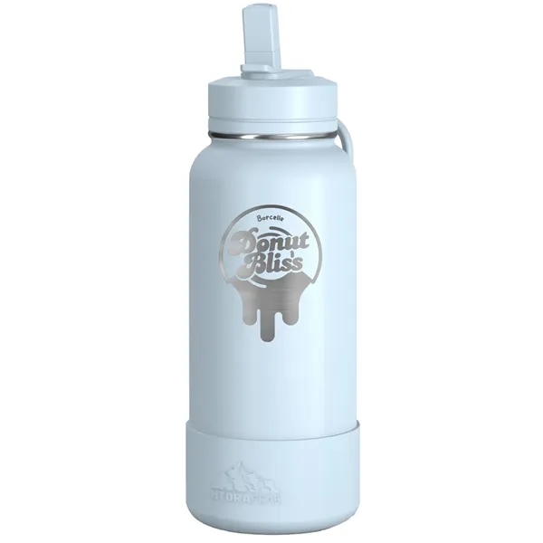 32 oz. double wall insulated stainless steel bottle with lid, built-in... from ASI 57653 Gold Bond