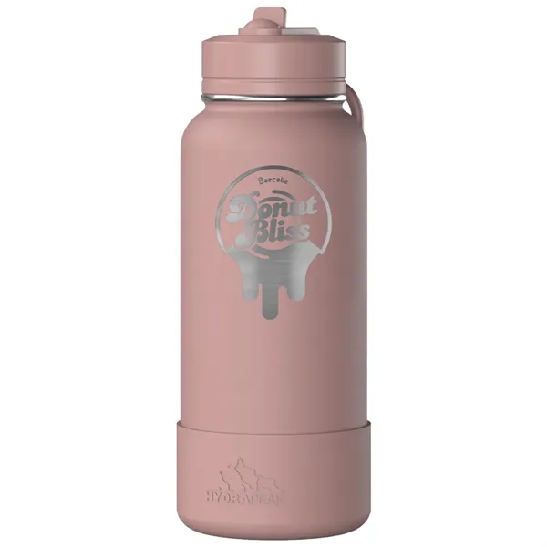 32 oz. double wall insulated stainless steel bottle with lid, built-in... from ASI 57653 Gold Bond