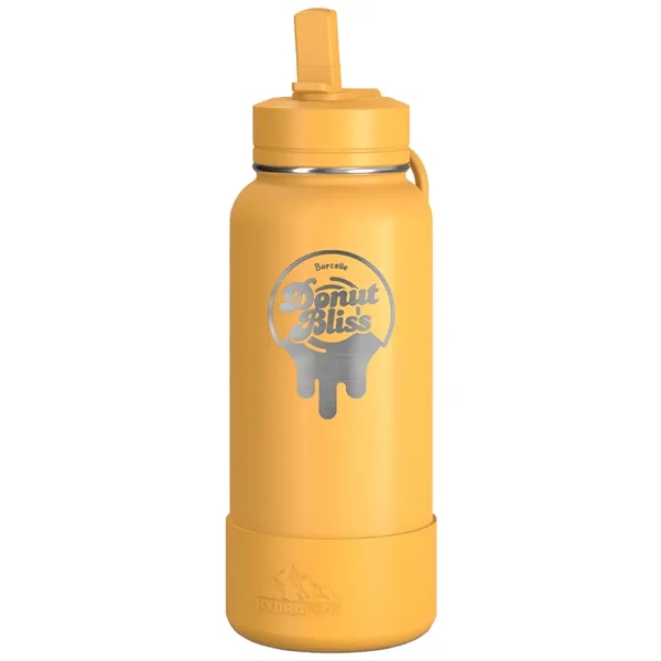 32 oz. double wall insulated stainless steel bottle with lid, built-in... from ASI 57653 Gold Bond