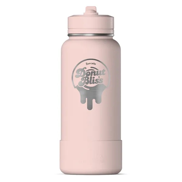 32 oz. double wall insulated stainless steel bottle with lid, built-in... from ASI 57653 Gold Bond