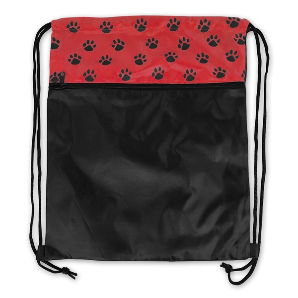 The perfect pet lover drawstring backpack because of the cute paw... from ASI 34800 Alstar Creations / Alstar Line