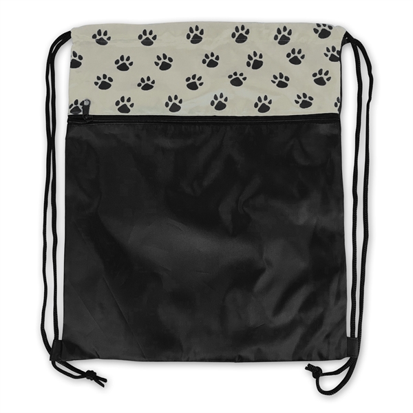 The perfect pet lover drawstring backpack because of the cute paw... from ASI 34800 Alstar Creations / Alstar Line