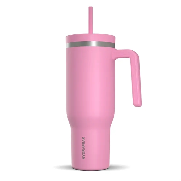 40 oz. double wall insulated stainless steel tumbler with lid and... from ASI 57653 Gold Bond