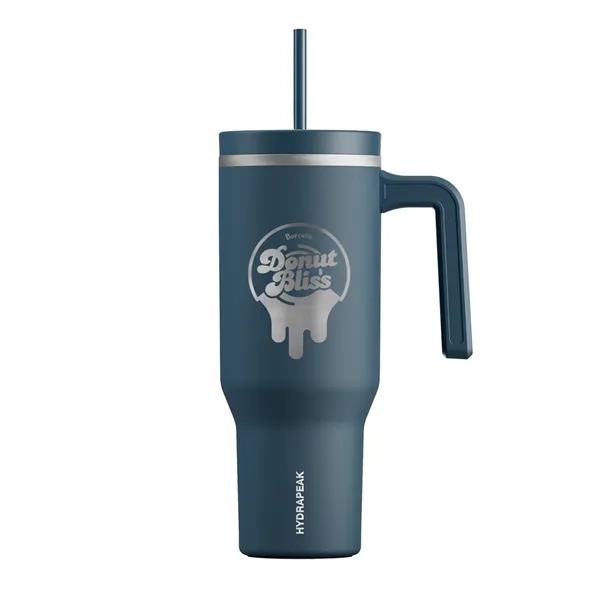 40 oz. double wall insulated stainless steel tumbler with lid and... from ASI 57653 Gold Bond