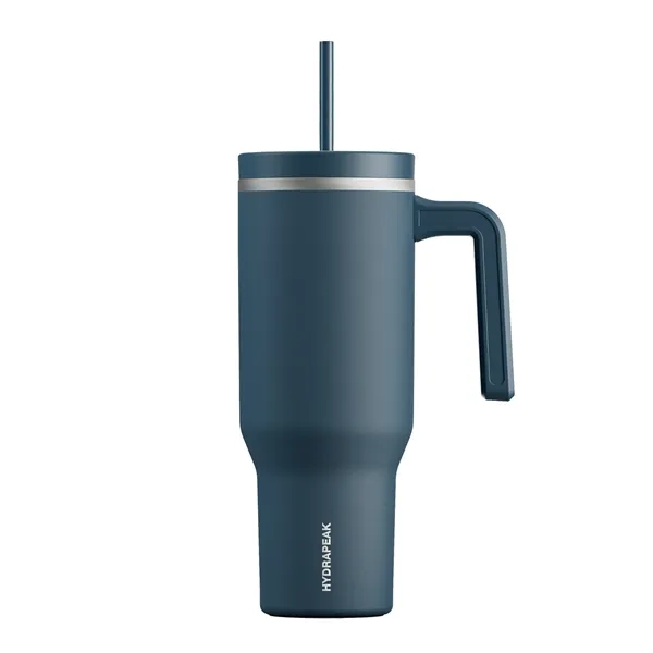 40 oz. double wall insulated stainless steel tumbler with lid and... from ASI 57653 Gold Bond