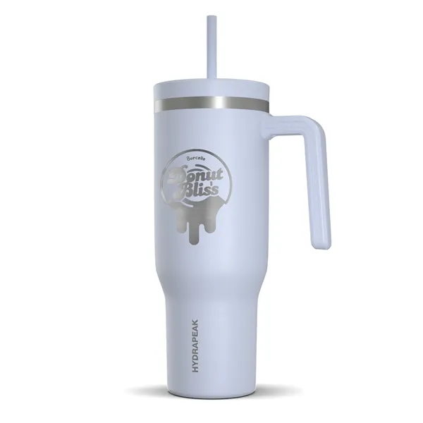 40 oz. double wall insulated stainless steel tumbler with lid and... from ASI 57653 Gold Bond