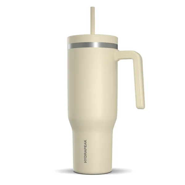 40 oz. double wall insulated stainless steel tumbler with lid and... from ASI 57653 Gold Bond