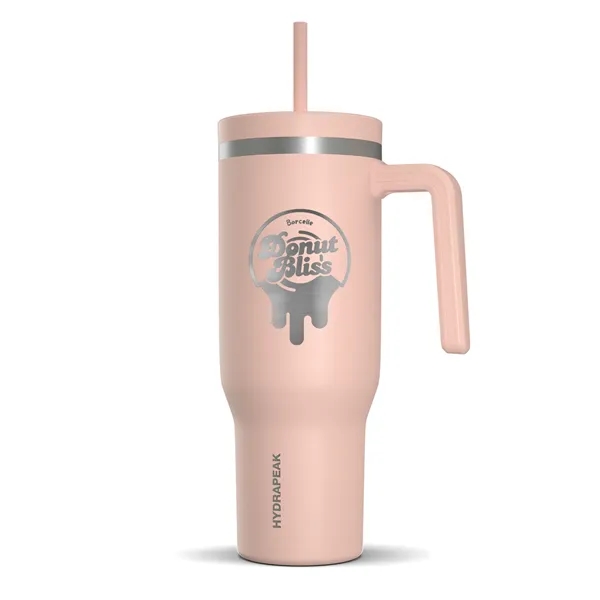 40 oz. double wall insulated stainless steel tumbler with lid and... from ASI 57653 Gold Bond