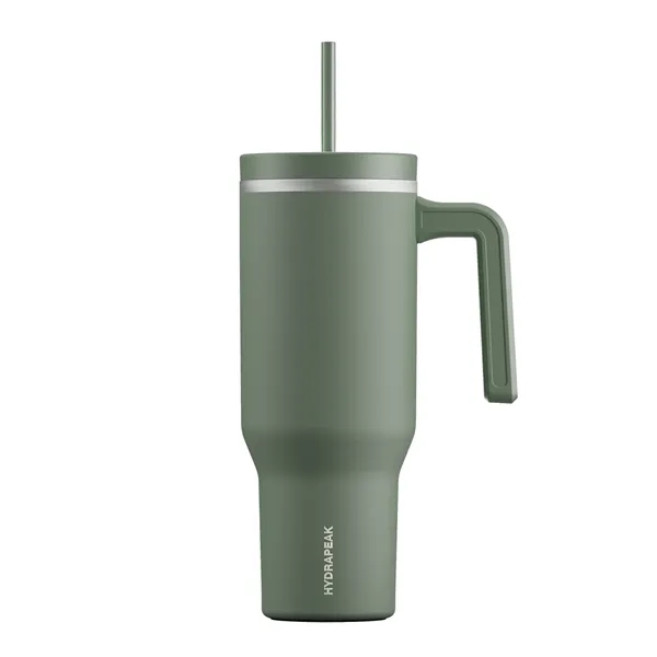 40 oz. double wall insulated stainless steel tumbler with lid and... from ASI 57653 Gold Bond