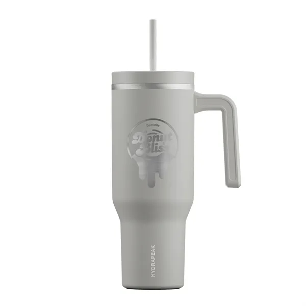 40 oz. double wall insulated stainless steel tumbler with lid and... from ASI 57653 Gold Bond