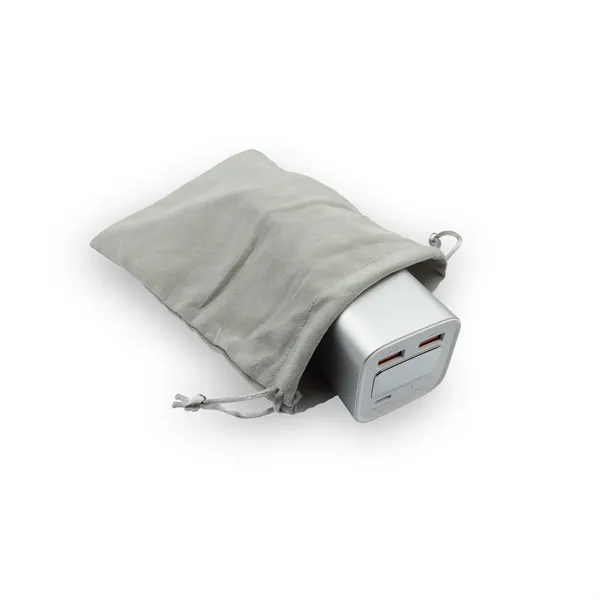 Dynamis, Metallic High Capacity Power Bank with Retractable Cable... from ASI 91435 Tomax USA