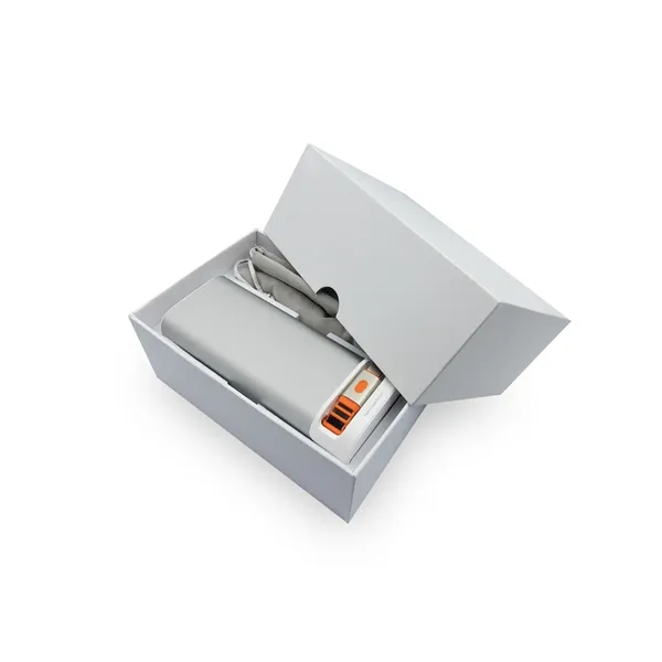 Dynamis, Metallic High Capacity Power Bank with Retractable Cable... from ASI 91435 Tomax USA