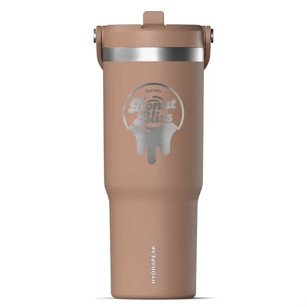 32 oz. stainless steel tumbler with double-wall insulation, lid, straw and... from ASI 57653 Gold Bond